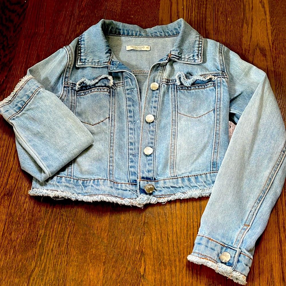 Jean crop jacket